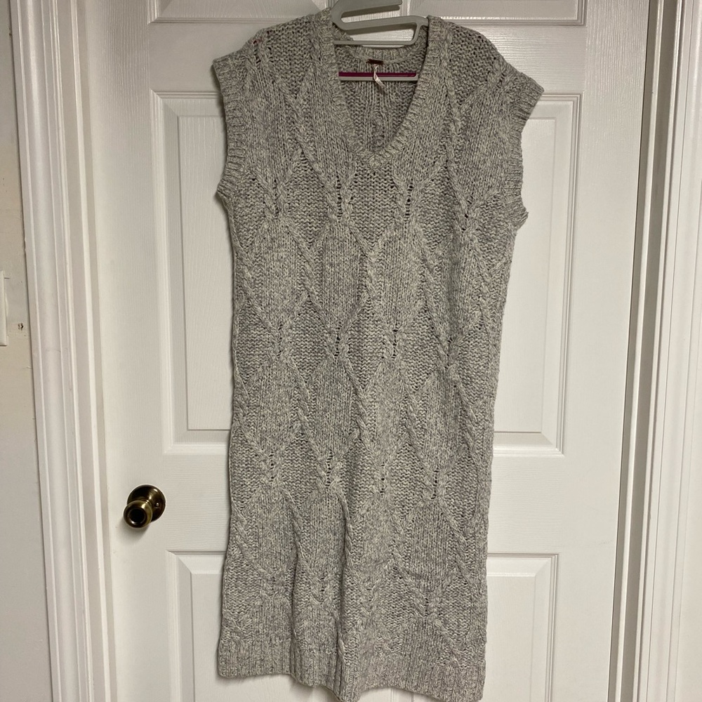 Free People Cap Sleeves Knit Dress Size Large